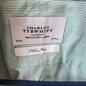 Charles Tyrwhitt non-iron, button sleeve
